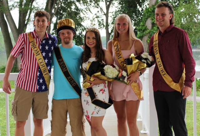 Prom night began with the crowning of Prom King Zach Kramer and Queen Alyssa Reynolds