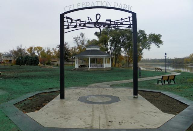 With most major work done, Celebration Park welcomes those coming to Vinton from the north.