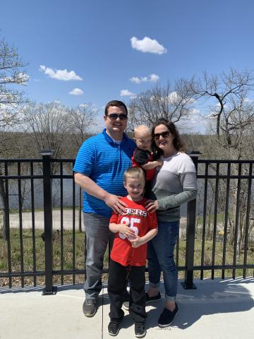 Welcome Kyle, Jill, Elijah and Lincoln Reeve, Kyle will join Tilford Elementary this fall