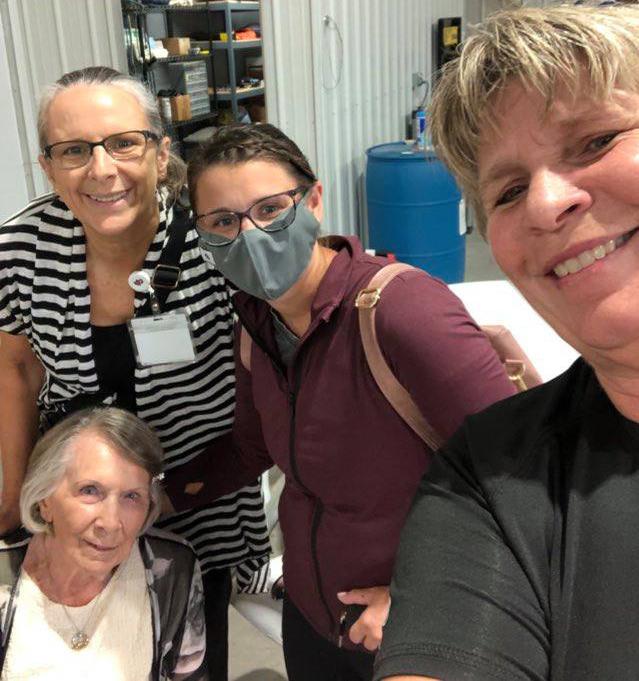 Wishing Dana well, mom Ann Aschenbrenner, sister Diana Van Buskirk, and niece Ali LaGrange.
