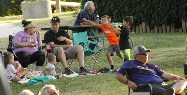 The little guy in the orange was feeling the beats during Empty Pockets at Party in the Park
