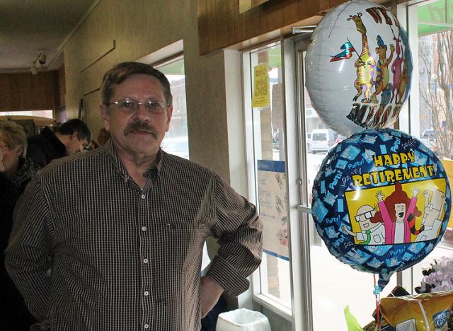 Dave Whitson welcomed many people to his retirement celebration Friday at Micheal & Dowd.