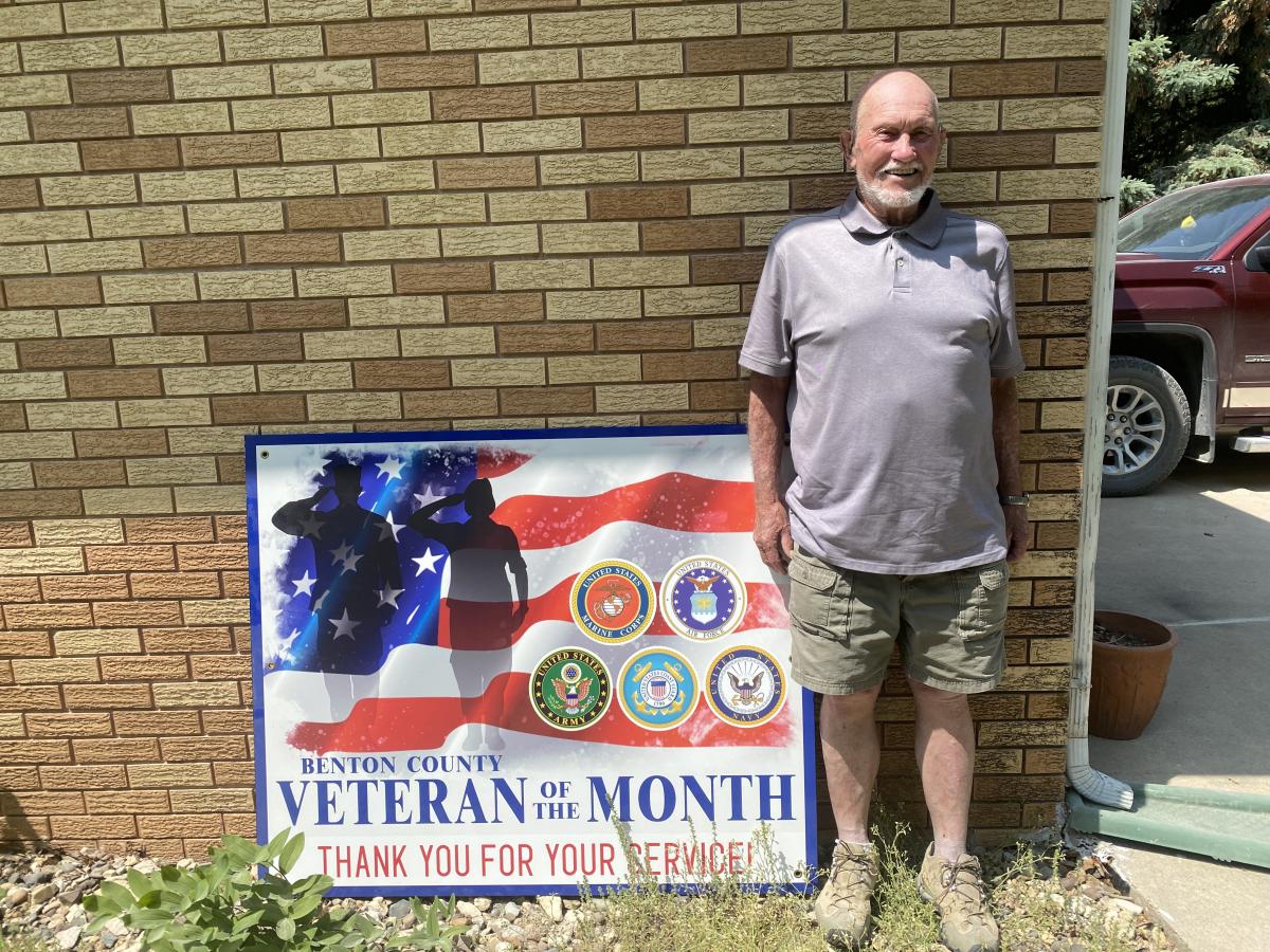 Army Veteran, Dick Kenney, Benton County Veteran of the Month