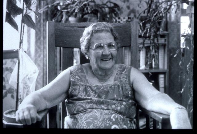 Dorothy Salle, at her home in Mt. Auburn, 1983