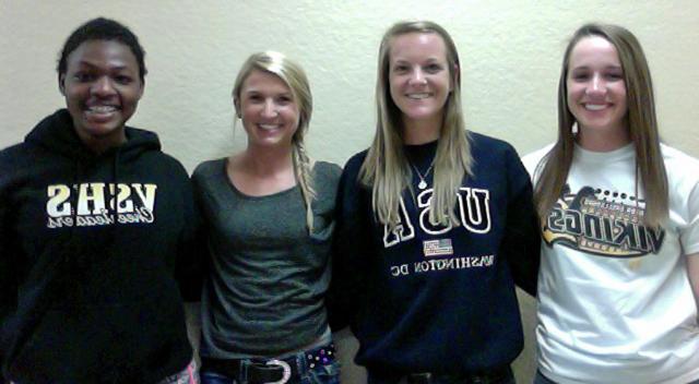 Ladorshae Mull, Payton Leonard, Dawne Schmike, Sydney Robertson