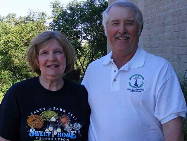 Party in the Park Parade Grand Marshals Chuck and Marilyn Yedlik.