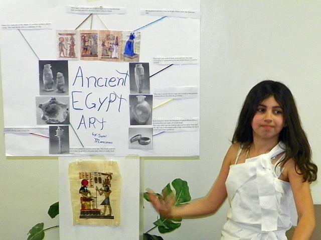 Sami Mancinas spoke about Egyptian art.