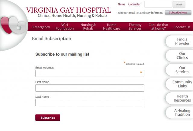 Subscribe to VGH Health E-News