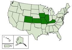 States with CDC Lab-confirmed EV-D68 Infections