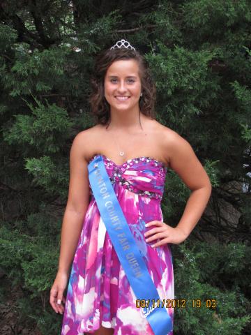 Felicia Hertle 2012 Benton County Fair Queen at Iowa State Fair