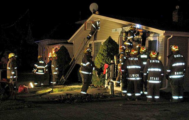 Firefighters responded to an apparent electrical fire at Joanne Roster's home on Christmas Eve.