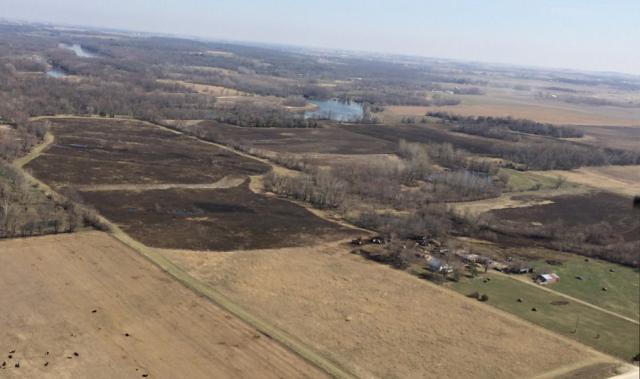 An aerial view of the area affected by the April 11 fire, courtesy of pilot Mark Noe.