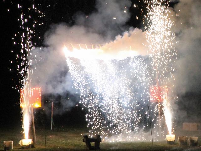'Fire!' Scott Anderson and his crew won first place at PGI with this choreographed display.