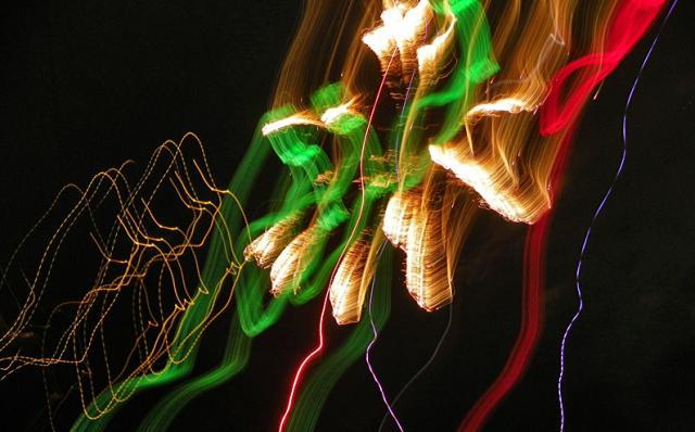 Not every photo of a fireworks show turns out like the photographer had planned...