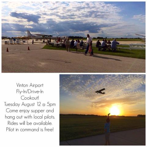 Noe Aviation will host a cook-out next Tuesday, Aug. 12