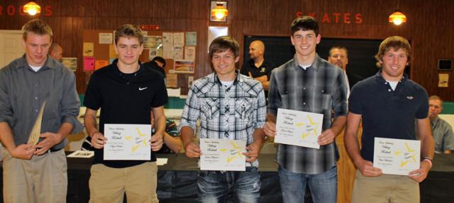 All-District First Team: Daniel Ervin, Kelyn RIckels, Josh Ferguson, Grant Sagan, Chris Merchant.
