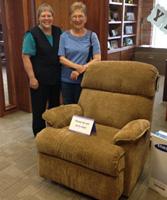 Pat Hamling was the winner of the chair.