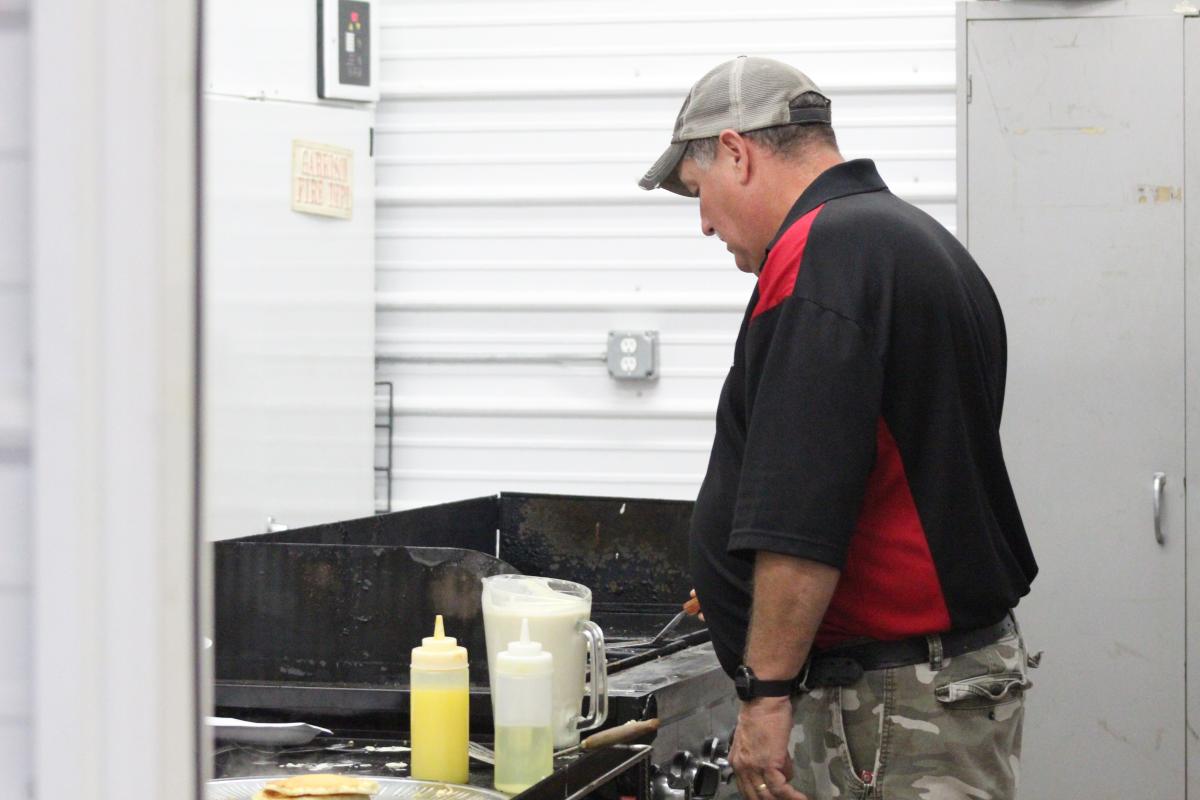 Garrison Fire Department's designated pancake maker...at least while I was there