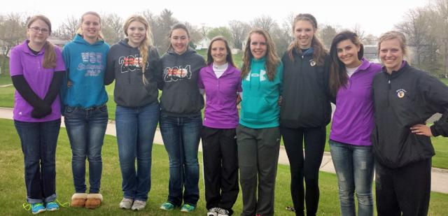The Vikettes celebrated their best round of the season at Williamsburg, Tueseday.