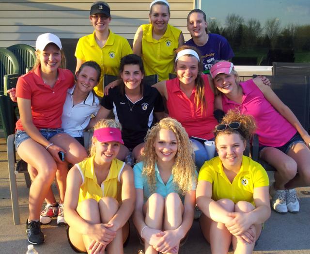 Vikette golfers celebrated another win at Jesup, Tuesday.