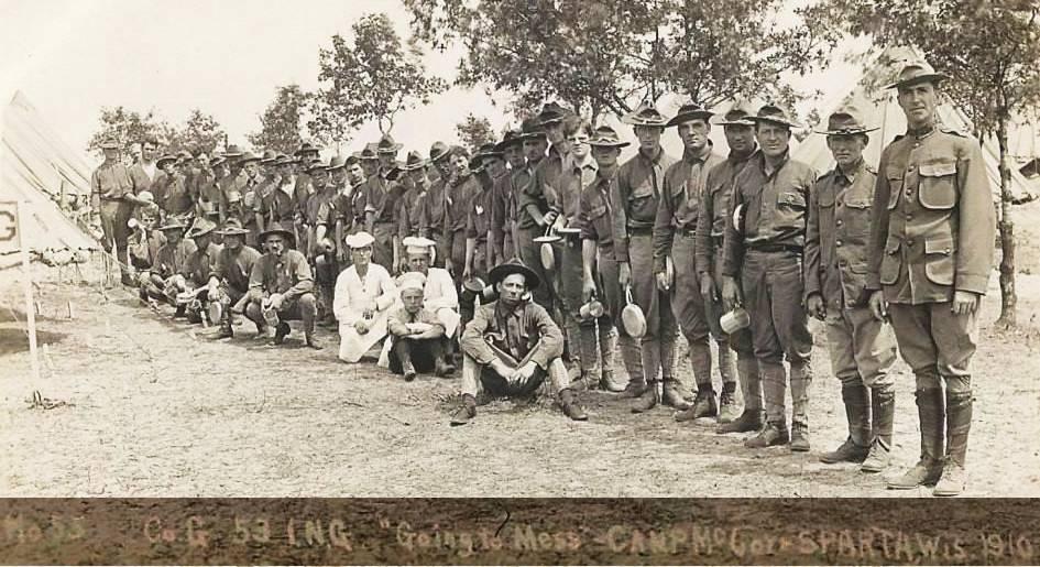 Thomas H. Phillippe is the second from the right in the Iowa Regiment 3rd