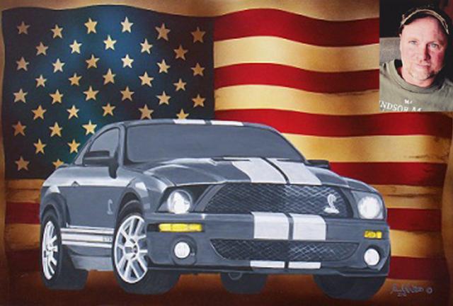 Meet the artists: Paul Roster recently expanded his painting subjects to include things on wheels.