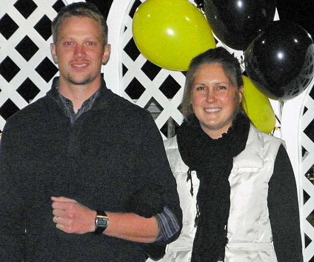 Bill Zenk, Class of 2000, with his wife, Melissa.