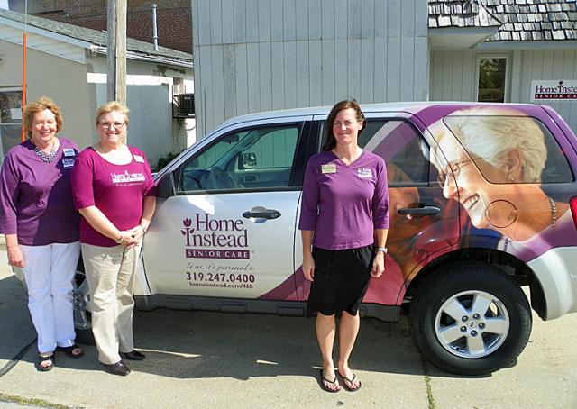 Home Instead owner Karen Huber, with employees Kay Peacock and Sue Noren.