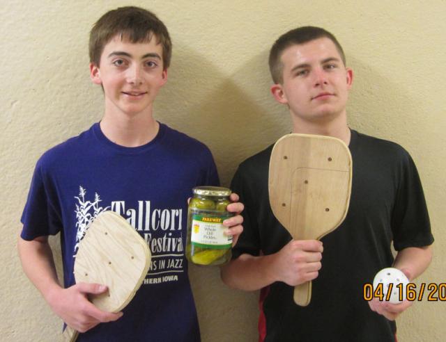 Pickleball Trimester 3 class champions Kyle Jorgensen, Sawyer DigmanKyle Jorgensen & Sawyer D