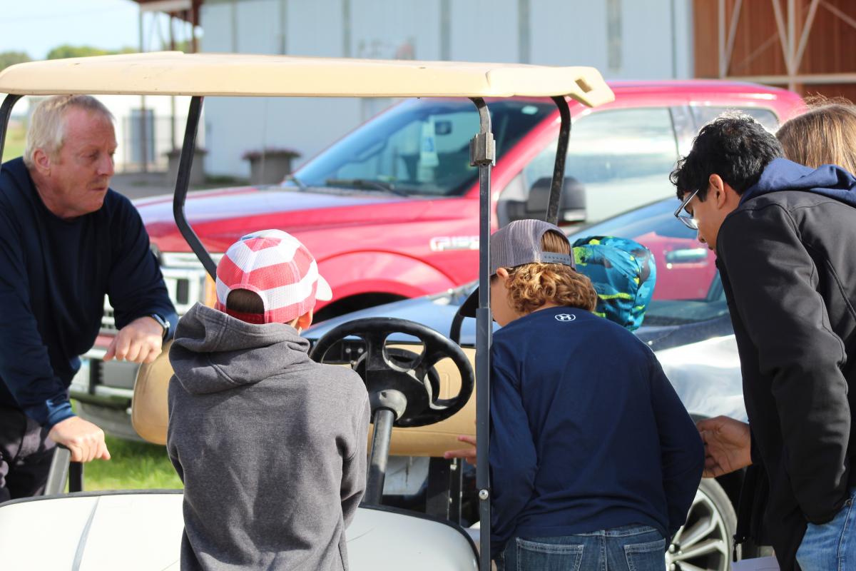Ron Bandy talks safety with children when riding golf carts and ATVs.