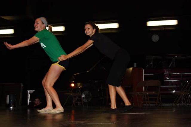 Pictured are Katie Hancock (Mungojerrie) and Emma Lippmann (Rumpleteaser)