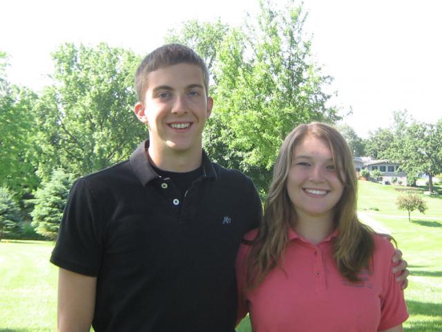 2011 Junior Grand Marshals Wes Lyons and Kelsey Mahood.