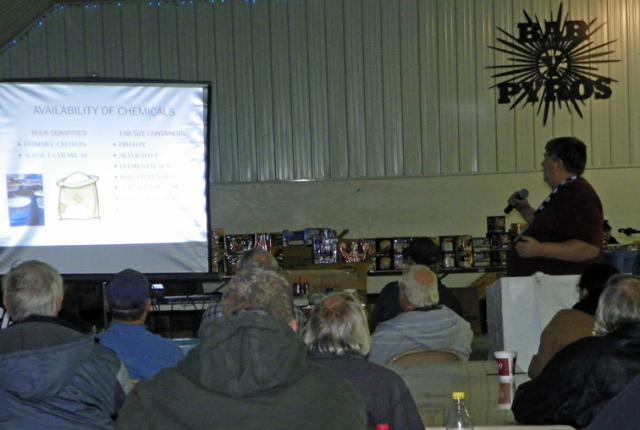 Jerry Dixon offered a college-level chemical discussion to IPA members Saturday.