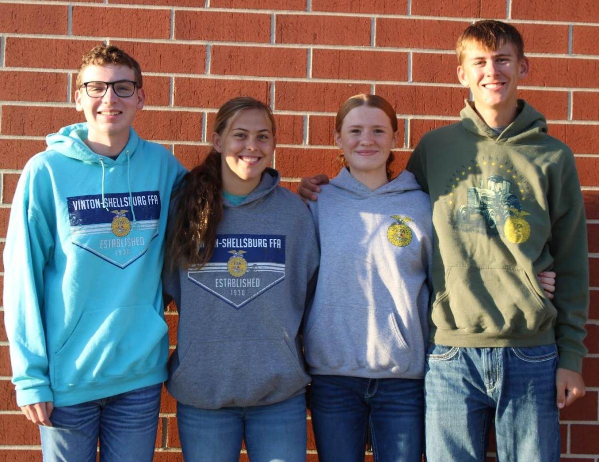 Zane Helter, Ali Lutz, Ciara Dods, and Levi Lutz competed in State Meats Judging.