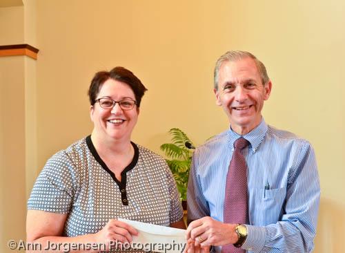 Marta Bauer-Event Coordinator for Vinton Feeds the World and Bethlehem Member, and George Bauer.