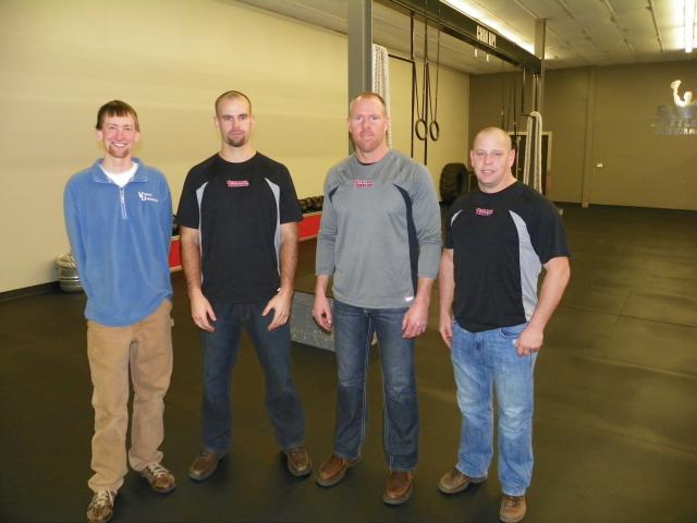 VU Director Nathan Hesson with Cory Jirak, Mark Erickson and Okee Walker at Kettlebell Advantage.
