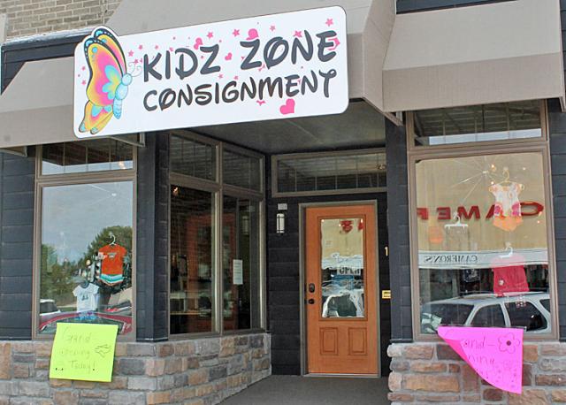 Kidz Zone Consignment offers clothing and other children's items.