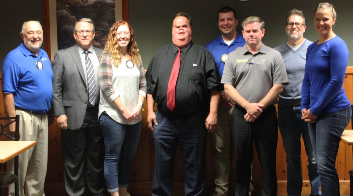 Vinton Kiwanis installed officers for the 2021-2022 year at Tuesday's weekly meeting