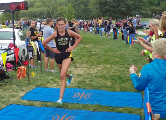 Lily Horst finished nearly 1 minute ahead of the second-place runner in the VS CC meet.