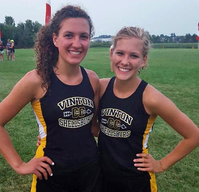 Sisters Lily and Grace Horst are leading the VS girls cross country team this season.