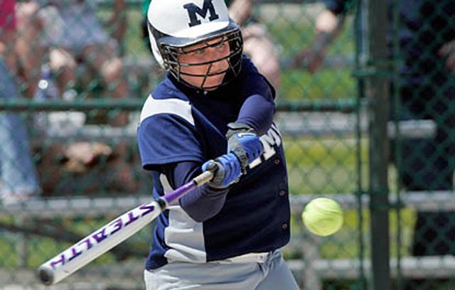 Vikette pitching ace Liz Hill is now the Mount Mercy softball home run record holder.