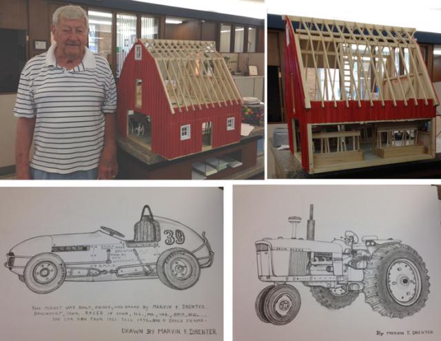 Marvin Drenter will display his work and his barn at the June 21 Art Festival.