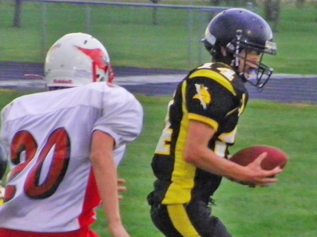 Max Griffith scored the sophs' only TD in 4th quarter, then sealed the win with this interception.