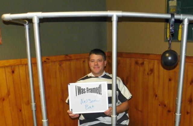 Bret Nelson was one of the first 'prisoners' to sign it at MDA Lock-Up today.
