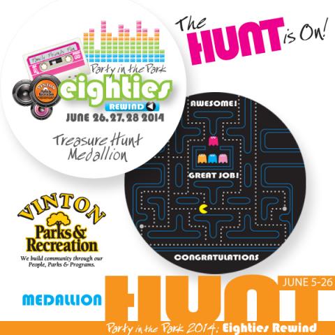 The annual Party in the Park Medallion Hunt will soon begin!