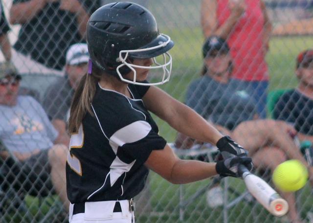 Senior Maci Griffith doubled in her last game as a Vikette, a 3-0 loss to Xavier in Regional play.