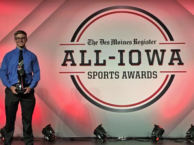 V-S bowler and state champ Nick Stein is among the first All-Iowa Sports Award winners.