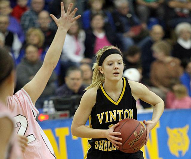 Natalie Ketchen looks to pass the ball to a teammate.