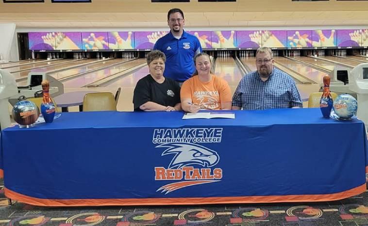 Anan Becker signed to bowl with Hawkeye Community College Women's Bowling team