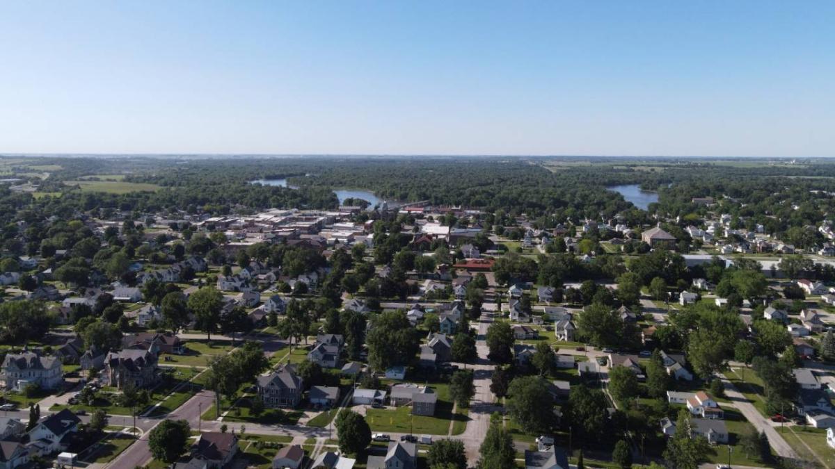 A view of Vinton captured by Jason Hicok of Eastern Iowa Drone Services
